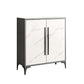 Simple White Buffet Server Stone Top Dining Server for Living Room 24"L x 16"W x 35"H White Clearhalo 'buffet_sideboard' 'Buffets & Sideboards' 'furn' 'furn_buffet_sideboard' 'Furniture' 'furniture_buffet_sideboard' 'Kitchen & Dining Furniture' 4993669