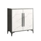 Simple White Buffet Server Stone Top Dining Server for Living Room White Clearhalo 'buffet_sideboard' 'Buffets & Sideboards' 'furn' 'furn_buffet_sideboard' 'Furniture' 'furniture_buffet_sideboard' 'Kitchen & Dining Furniture' 4993670