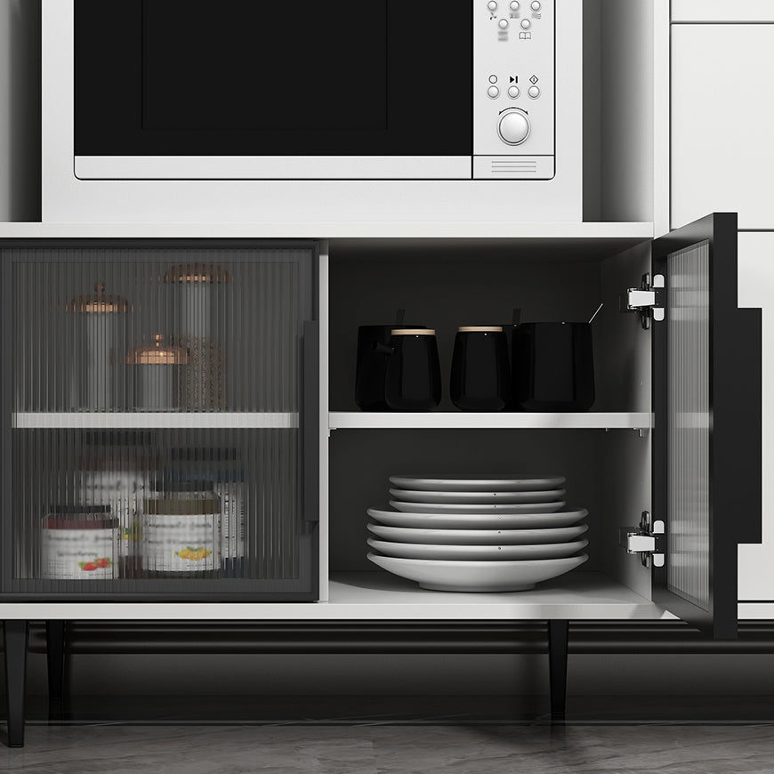 3-Drawer Engineered Wood Sideboard Modern Stone Countertop Credenza for Living Room Clearhalo 'buffet_sideboard' 'Buffets & Sideboards' 'furn' 'furn_buffet_sideboard' 'Furniture' 'furniture_buffet_sideboard' 'Kitchen & Dining Furniture' 4993699