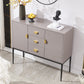 3-Drawer Engineered Wood Sideboard Glam Cabinets Credenza for Living Room Clearhalo 'buffet_sideboard' 'Buffets & Sideboards' 'furn' 'furn_buffet_sideboard' 'Furniture' 'furniture_buffet_sideboard' 'Kitchen & Dining Furniture' 4993711