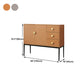 3-Drawer Engineered Wood Sideboard Glam Cabinets Credenza for Living Room Clearhalo 'buffet_sideboard' 'Buffets & Sideboards' 'furn' 'furn_buffet_sideboard' 'Furniture' 'furniture_buffet_sideboard' 'Kitchen & Dining Furniture' 4993727