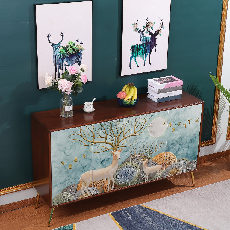 Modern Birch Wood Sideboard Simple Cabinets Dining Server for Living Room Clearhalo 'buffet_sideboard' 'Buffets & Sideboards' 'furn' 'furn_buffet_sideboard' 'Furniture' 'furniture_buffet_sideboard' 'Kitchen & Dining Furniture' 4993732