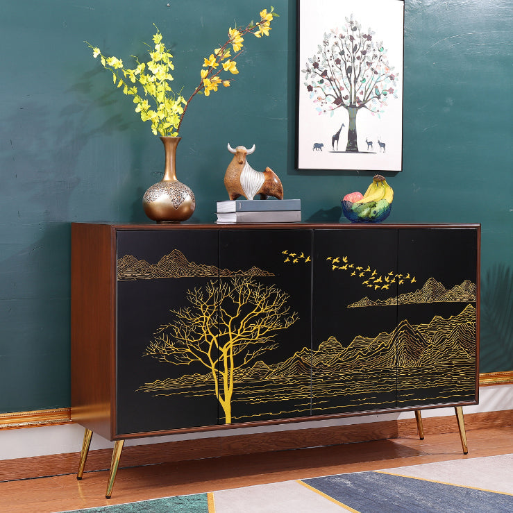 Modern Birch Wood Sideboard Simple Cabinets Dining Server for Living Room Clearhalo 'buffet_sideboard' 'Buffets & Sideboards' 'furn' 'furn_buffet_sideboard' 'Furniture' 'furniture_buffet_sideboard' 'Kitchen & Dining Furniture' 4993756