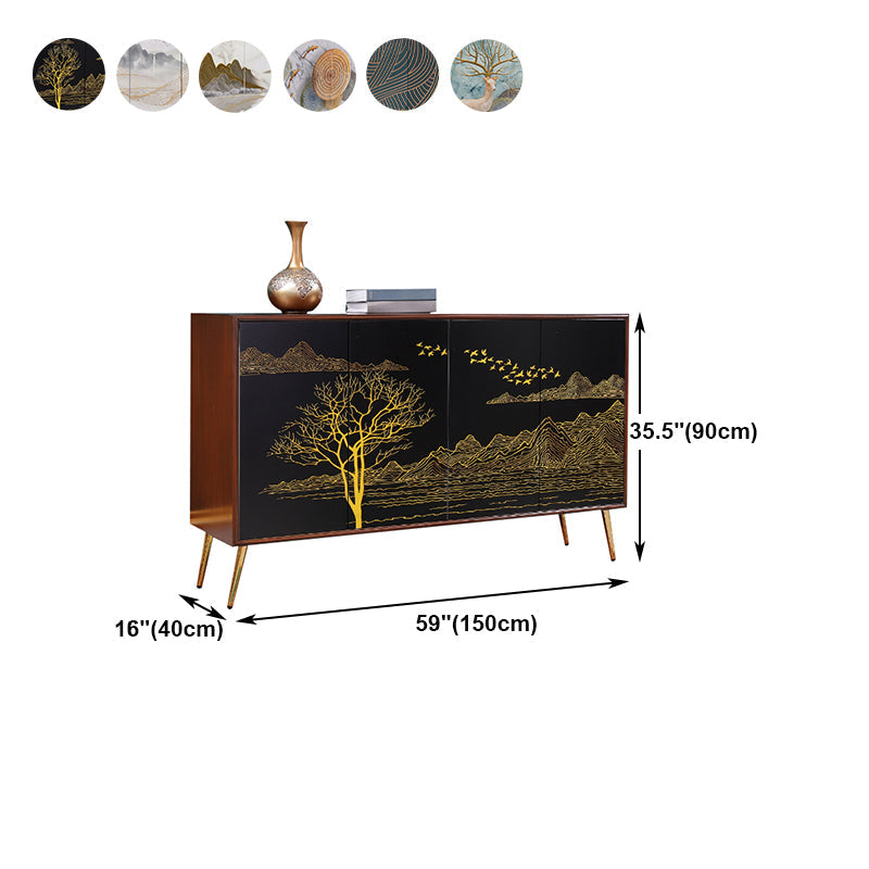 Modern Birch Wood Sideboard Simple Cabinets Dining Server for Living Room Clearhalo 'buffet_sideboard' 'Buffets & Sideboards' 'furn' 'furn_buffet_sideboard' 'Furniture' 'furniture_buffet_sideboard' 'Kitchen & Dining Furniture' 4993759