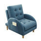 26.37" L x 29.52" W x 37.40" H Accent Armchair with Adjustable Tufted Back Clearhalo 'Accent Chairs' 'accent_chairs' 'Chairs & Seating' 'furn' 'furn_accent_chairs' 'Furniture' 'furniture_accent_chairs' 'Living Room Furniture' 4993849