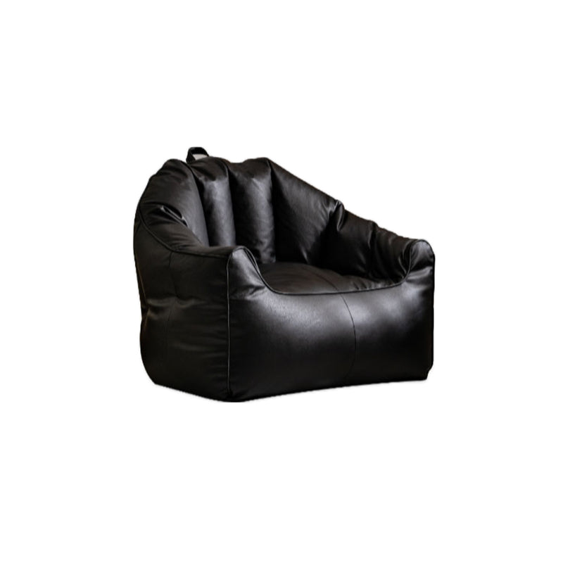 Faux Leather Arms Included Chair 35.4"L x 27.5"W x 29.5" H Chair for Living Room Clearhalo 'Accent Chairs' 'accent_chairs' 'Chairs & Seating' 'furn' 'furn_accent_chairs' 'Furniture' 'furniture_accent_chairs' 'Living Room Furniture' 4993862