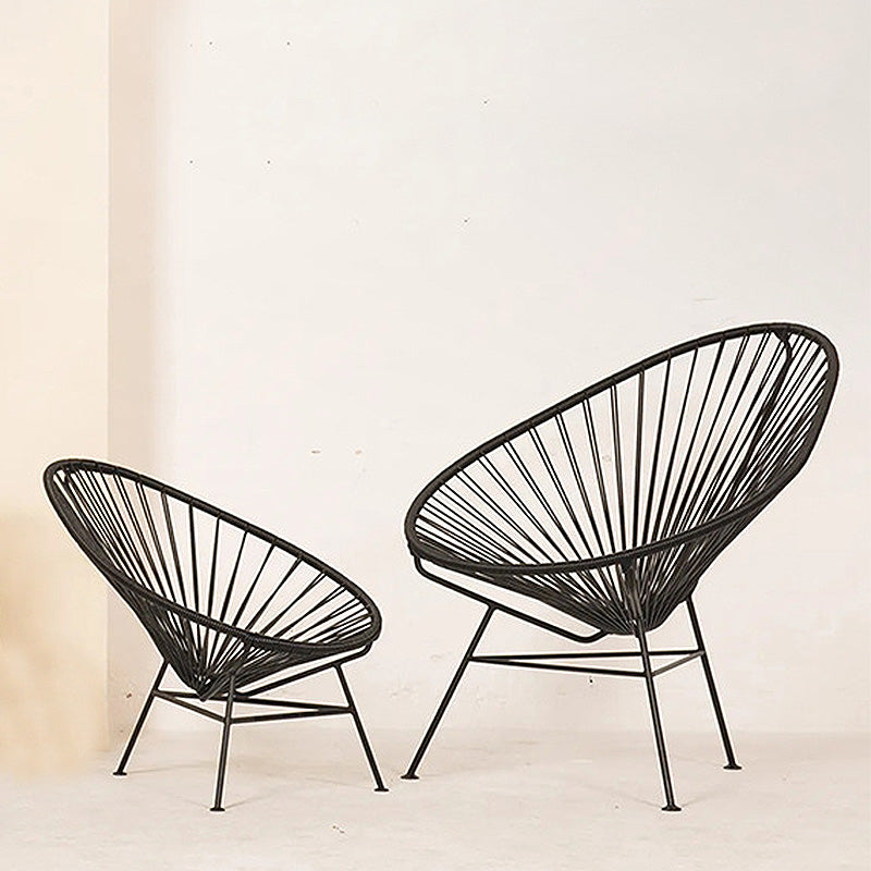 31.49" L x 37.40" W x 37.40" H Papasan Chair Armless Accent Chair for Living Room Clearhalo 'Accent Chairs' 'accent_chairs' 'Chairs & Seating' 'furn' 'furn_accent_chairs' 'Furniture' 'furniture_accent_chairs' 'Living Room Furniture' 4993875