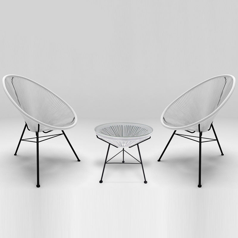 31.49" L x 37.40" W x 37.40" H Papasan Chair Armless Accent Chair for Living Room Clearhalo 'Accent Chairs' 'accent_chairs' 'Chairs & Seating' 'furn' 'furn_accent_chairs' 'Furniture' 'furniture_accent_chairs' 'Living Room Furniture' 4993877