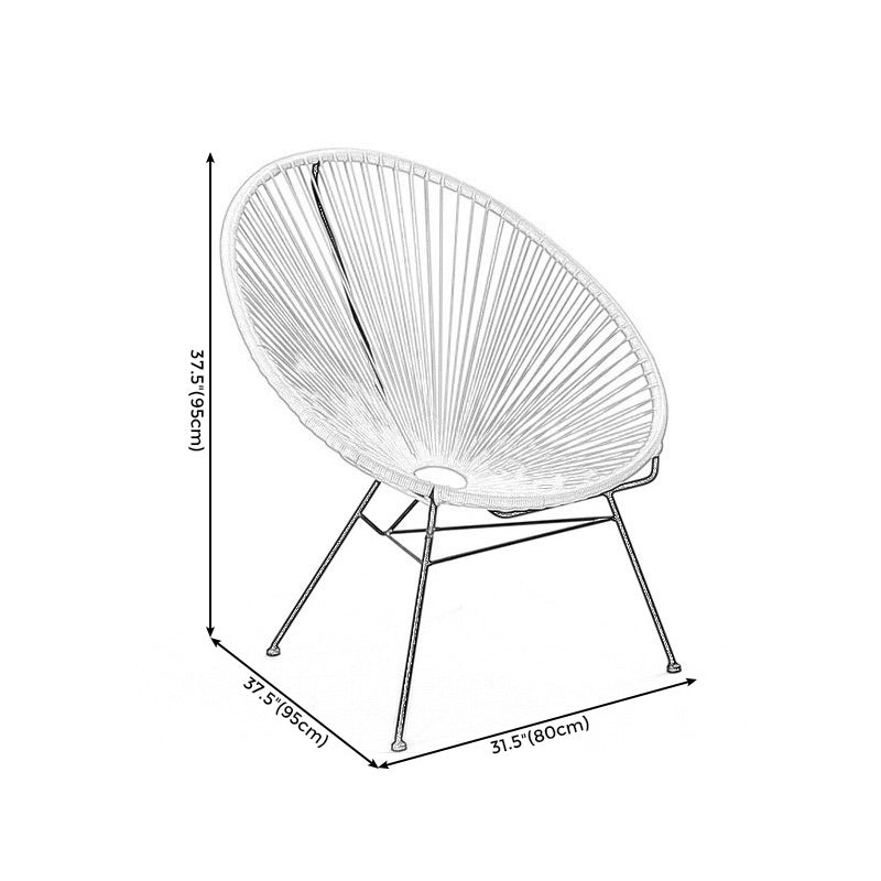 31.49" L x 37.40" W x 37.40" H Papasan Chair Armless Accent Chair for Living Room Clearhalo 'Accent Chairs' 'accent_chairs' 'Chairs & Seating' 'furn' 'furn_accent_chairs' 'Furniture' 'furniture_accent_chairs' 'Living Room Furniture' 4993882