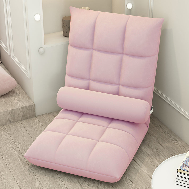 Linen Armless Chair 20.4"L x 20.8"W x 23.6" H Chair for Living Room Pink Clearhalo 'Accent Chairs' 'accent_chairs' 'Chairs & Seating' 'furn' 'furn_accent_chairs' 'Furniture' 'furniture_accent_chairs' 'Living Room Furniture' 4993936