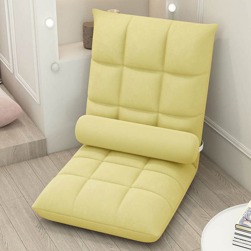 Linen Armless Chair 20.4"L x 20.8"W x 23.6" H Chair for Living Room Yellow Clearhalo 'Accent Chairs' 'accent_chairs' 'Chairs & Seating' 'furn' 'furn_accent_chairs' 'Furniture' 'furniture_accent_chairs' 'Living Room Furniture' 4993941