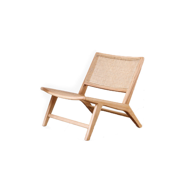 Wood Armless Chair Slipper Accent Chair Tight Back Chair for Living Room 24"L x 28"W x 28"H Brown Natural Wood Clearhalo 'Accent Chairs' 'accent_chairs' 'Chairs & Seating' 'furn' 'furn_accent_chairs' 'Furniture' 'furniture_accent_chairs' 'Living Room Furniture' 4993966