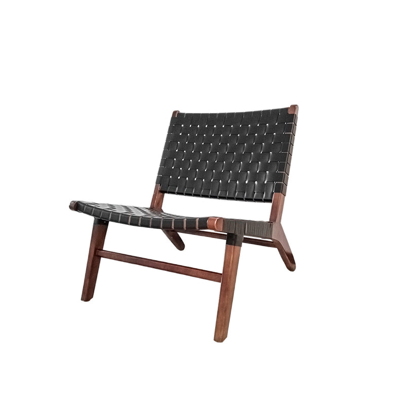 Wood Armless Chair Slipper Accent Chair Tight Back Chair for Living Room 24"L x 29"W x 28"H Black Walnut Clearhalo 'Accent Chairs' 'accent_chairs' 'Chairs & Seating' 'furn' 'furn_accent_chairs' 'Furniture' 'furniture_accent_chairs' 'Living Room Furniture' 4993969