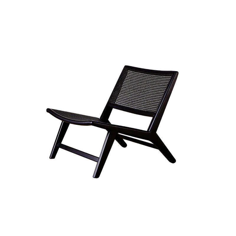 Wood Armless Chair Slipper Accent Chair Tight Back Chair for Living Room 24"L x 28"W x 28"H Black Black Clearhalo 'Accent Chairs' 'accent_chairs' 'Chairs & Seating' 'furn' 'furn_accent_chairs' 'Furniture' 'furniture_accent_chairs' 'Living Room Furniture' 4993970