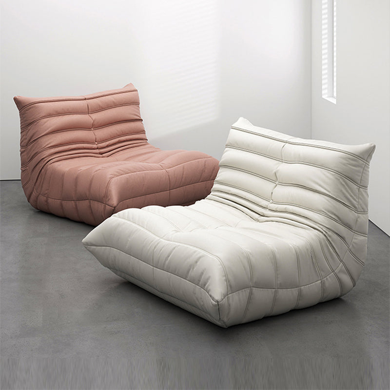 Bonded Leather Armless Chair 34.6"L x 39.3"W x 28.3" H Chair for Living Room Clearhalo 'Accent Chairs' 'accent_chairs' 'Chairs & Seating' 'furn' 'furn_accent_chairs' 'Furniture' 'furniture_accent_chairs' 'Living Room Furniture' 4994020