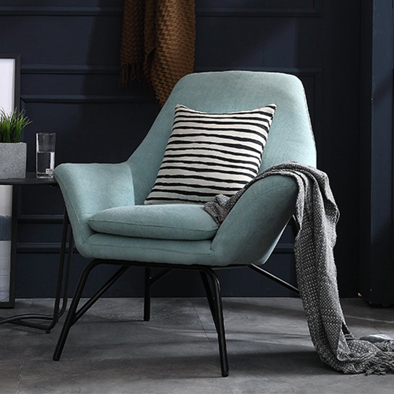 33.46" L x 30.70" W x 34.64" H Linen Accent Chair Flared Arms Lounge Chair Fruit Green Clearhalo 'Accent Chairs' 'accent_chairs' 'Chairs & Seating' 'furn' 'furn_accent_chairs' 'Furniture' 'furniture_accent_chairs' 'Living Room Furniture' 4994170