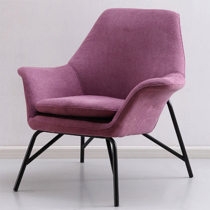 33.46" L x 30.70" W x 34.64" H Linen Accent Chair Flared Arms Lounge Chair Clearhalo 'Accent Chairs' 'accent_chairs' 'Chairs & Seating' 'furn' 'furn_accent_chairs' 'Furniture' 'furniture_accent_chairs' 'Living Room Furniture' 4994177