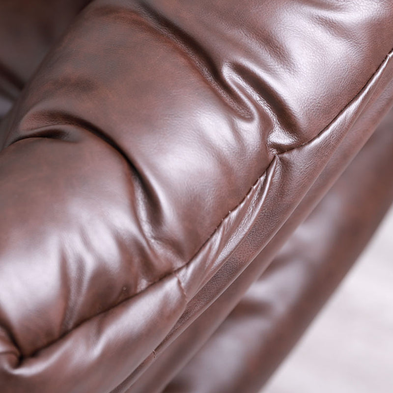 Faux Leather/Faux Fur Chair 31.4" L x 25.5" W x 35.4" H Arms Included Chair Clearhalo 'Accent Chairs' 'accent_chairs' 'Chairs & Seating' 'furn' 'furn_accent_chairs' 'Furniture' 'furniture_accent_chairs' 'Living Room Furniture' 4994236