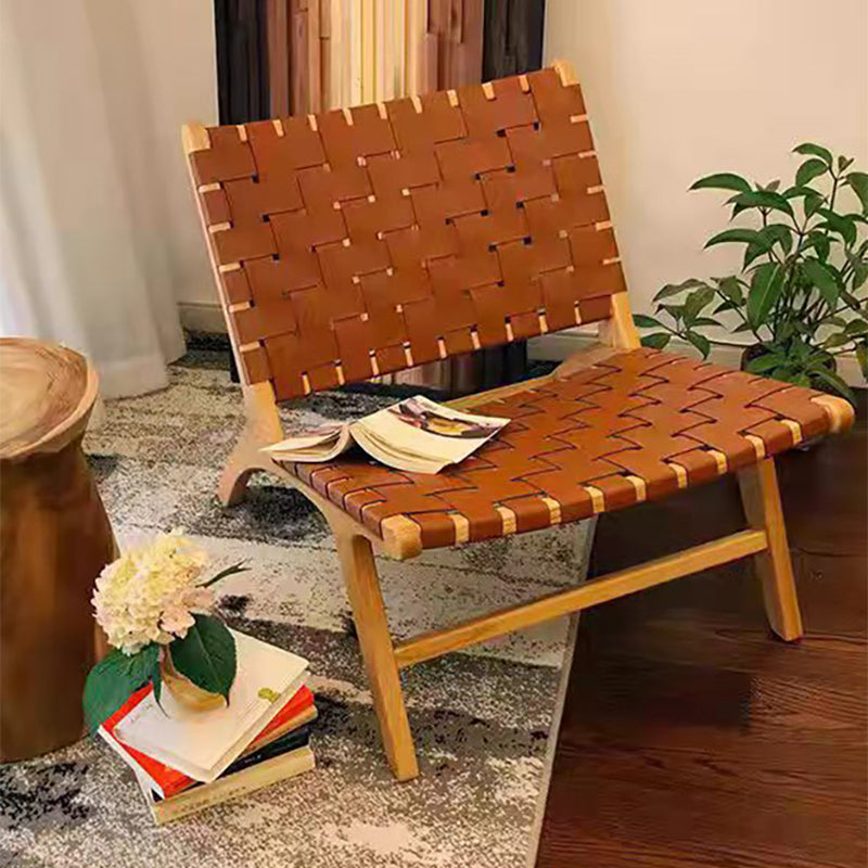 Wood Slipper Accent Chair Solid Wood Frame Armless Chair for Living Room Clearhalo 'Accent Chairs' 'accent_chairs' 'Chairs & Seating' 'furn' 'furn_accent_chairs' 'Furniture' 'furniture_accent_chairs' 'Living Room Furniture' 4994257
