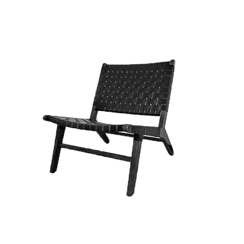 Wood Slipper Accent Chair Solid Wood Frame Armless Chair for Living Room 24"L x 29"W x 28"H Black Clearhalo 'Accent Chairs' 'accent_chairs' 'Chairs & Seating' 'furn' 'furn_accent_chairs' 'Furniture' 'furniture_accent_chairs' 'Living Room Furniture' 4994259