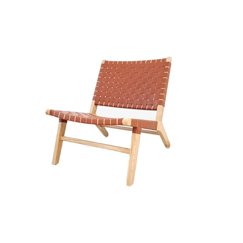 Wood Slipper Accent Chair Solid Wood Frame Armless Chair for Living Room 24"L x 29"W x 28"H Natural Wood Clearhalo 'Accent Chairs' 'accent_chairs' 'Chairs & Seating' 'furn' 'furn_accent_chairs' 'Furniture' 'furniture_accent_chairs' 'Living Room Furniture' 4994262
