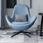 33.07" L x 30.31" W x 33.46" H Faux Leather Flared Arms Chair for Bedroom Light Blue Clearhalo 'Accent Chairs' 'accent_chairs' 'Chairs & Seating' 'furn' 'furn_accent_chairs' 'Furniture' 'furniture_accent_chairs' 'Living Room Furniture' 4994270