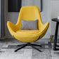 33.07" L x 30.31" W x 33.46" H Faux Leather Flared Arms Chair for Bedroom Light Yellow Clearhalo 'Accent Chairs' 'accent_chairs' 'Chairs & Seating' 'furn' 'furn_accent_chairs' 'Furniture' 'furniture_accent_chairs' 'Living Room Furniture' 4994273