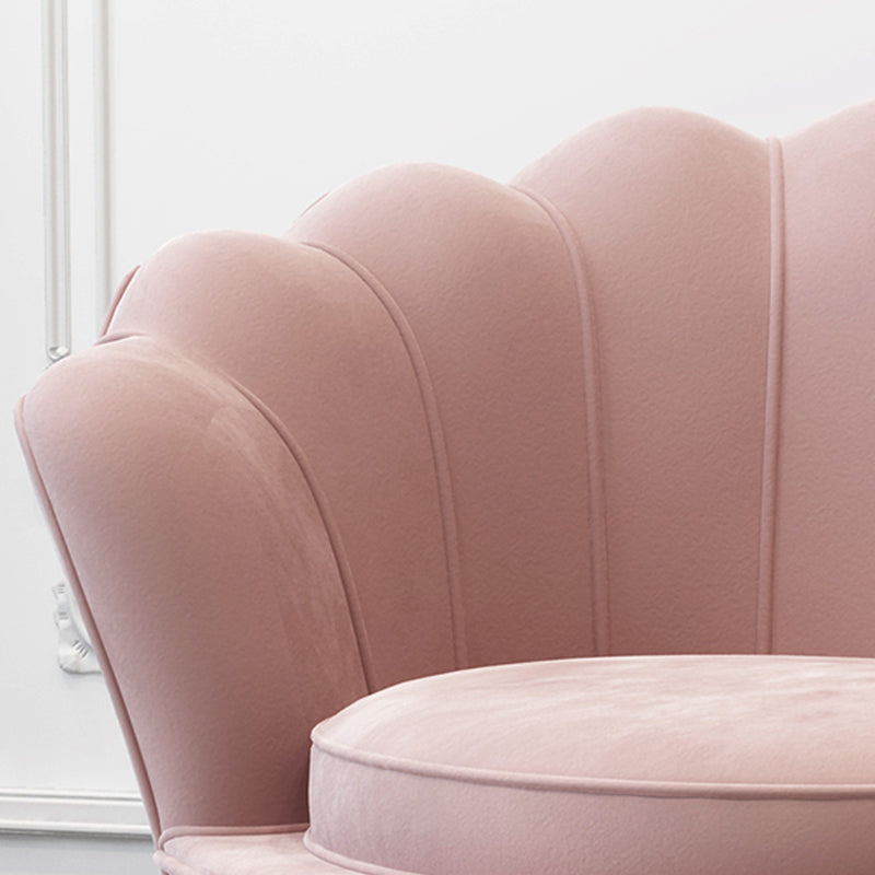 28.74" L x 28.74" W x 30.70" H Barrel Chair Sewn Pillow Back Accent Chair Clearhalo 'Accent Chairs' 'accent_chairs' 'Chairs & Seating' 'furn' 'furn_accent_chairs' 'Furniture' 'furniture_accent_chairs' 'Living Room Furniture' 4994300