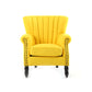 Modern 29.5"Wide Rolled Arms Nailhead Trim Single Sofa Chair with Sewn Pillow Back Yellow Clearhalo 'Accent Chairs' 'accent_chairs' 'Chairs & Seating' 'furn' 'furn_accent_chairs' 'Furniture' 'furniture_accent_chairs' 'Living Room Furniture' 4994319