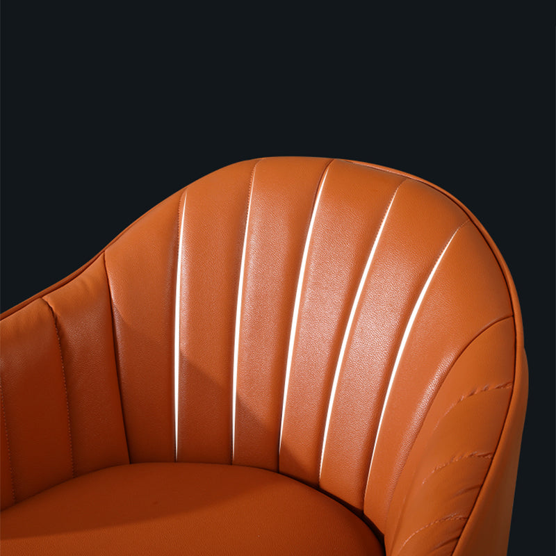 24.80" L x 29.52" W x 28.74" H Barrel Accent Chair Sloped Arm Chair for Living Room Clearhalo 'Accent Chairs' 'accent_chairs' 'Chairs & Seating' 'furn' 'furn_accent_chairs' 'Furniture' 'furniture_accent_chairs' 'Living Room Furniture' 4994343