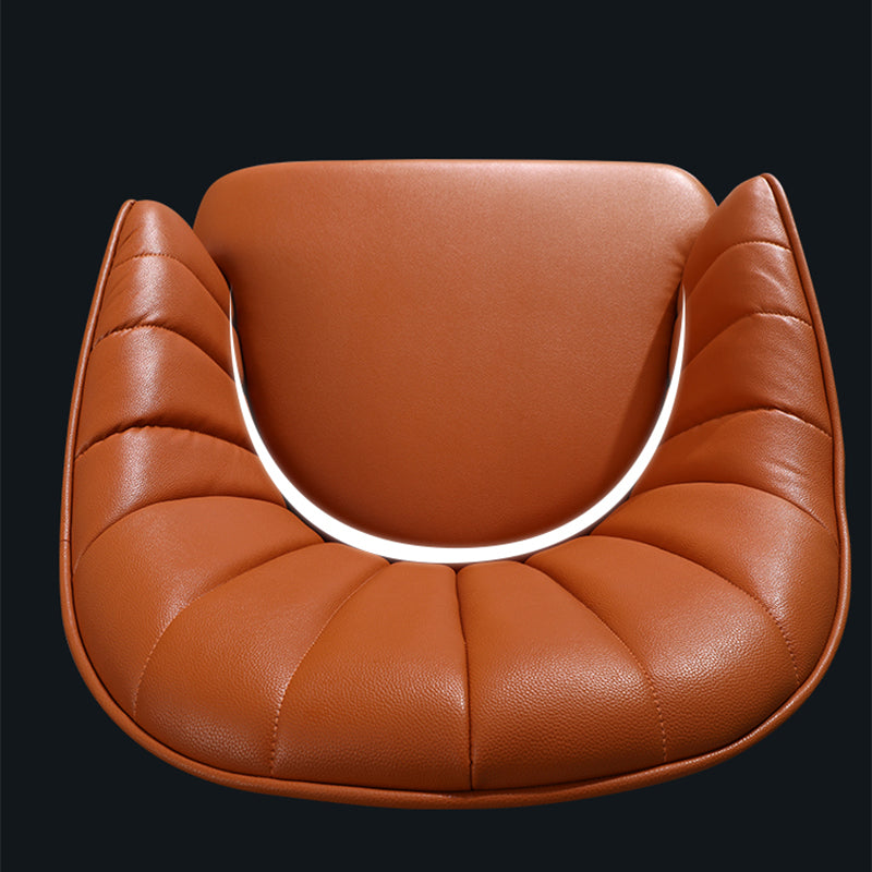 24.80" L x 29.52" W x 28.74" H Barrel Accent Chair Sloped Arm Chair for Living Room Clearhalo 'Accent Chairs' 'accent_chairs' 'Chairs & Seating' 'furn' 'furn_accent_chairs' 'Furniture' 'furniture_accent_chairs' 'Living Room Furniture' 4994345