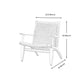 25.59" L x 31.88" W x 25.98" H Brown/Nautral Woven Accent Chair Solid Wood Lounge Chair Clearhalo 'Accent Chairs' 'accent_chairs' 'Chairs & Seating' 'furn' 'furn_accent_chairs' 'Furniture' 'furniture_accent_chairs' 'Living Room Furniture' 4994426