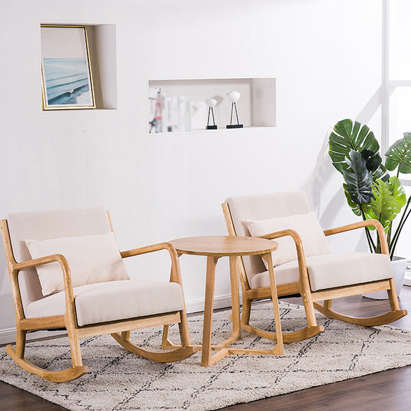 Linen Chair 25.5 " L x 32.4" W x 27.5" H Arms Included Chair for Living Room Clearhalo 'Accent Chairs' 'accent_chairs' 'Chairs & Seating' 'furn' 'furn_accent_chairs' 'Furniture' 'furniture_accent_chairs' 'Living Room Furniture' 4994448