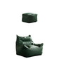 Bonded Leather Arm Chair Stacking Arms Included Chair for Living Room Green With Ottoman Clearhalo 'Accent Chairs' 'accent_chairs' 'Chairs & Seating' 'furn' 'furn_accent_chairs' 'Furniture' 'furniture_accent_chairs' 'Living Room Furniture' 4994498