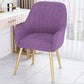 Velvet 17.7"Wide Solid Color Armchair with Basic Four Legs for Bedroom Purple Brass Gold Clearhalo 'Accent Chairs' 'accent_chairs' 'Chairs & Seating' 'furn' 'furn_accent_chairs' 'Furniture' 'furniture_accent_chairs' 'Living Room Furniture' 4994516