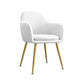 Velvet 17.7"Wide Solid Color Armchair with Basic Four Legs for Bedroom Off-White Brass Gold Clearhalo 'Accent Chairs' 'accent_chairs' 'Chairs & Seating' 'furn' 'furn_accent_chairs' 'Furniture' 'furniture_accent_chairs' 'Living Room Furniture' 4994518