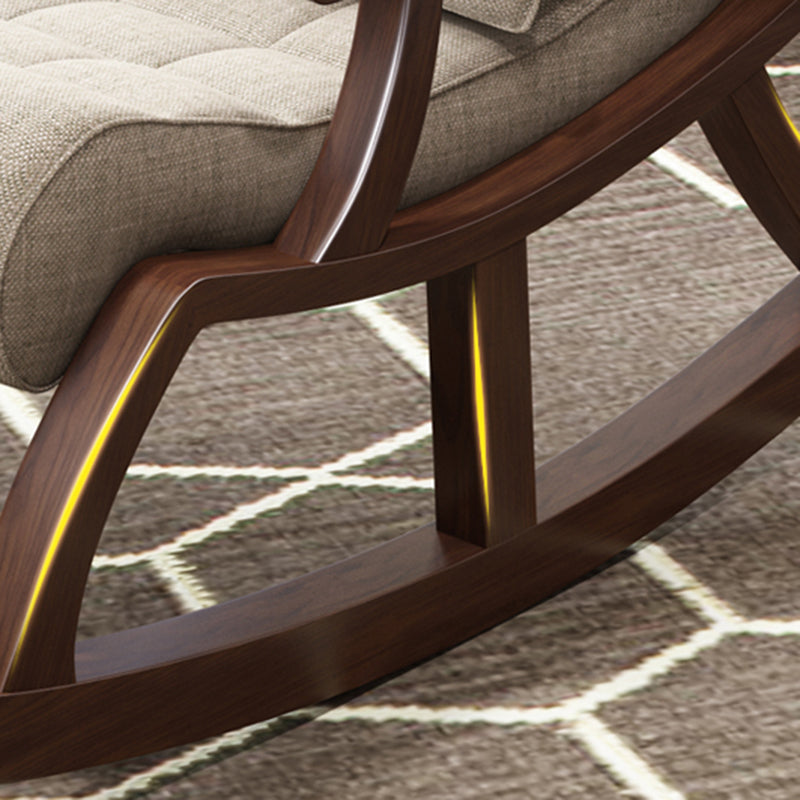 26.37" L x 59.05" W x 31.49" H Accent Chair Solid Wood Tufted Lounge Chair Clearhalo 'Accent Chairs' 'accent_chairs' 'Chairs & Seating' 'furn' 'furn_accent_chairs' 'Furniture' 'furniture_accent_chairs' 'Living Room Furniture' 4994543