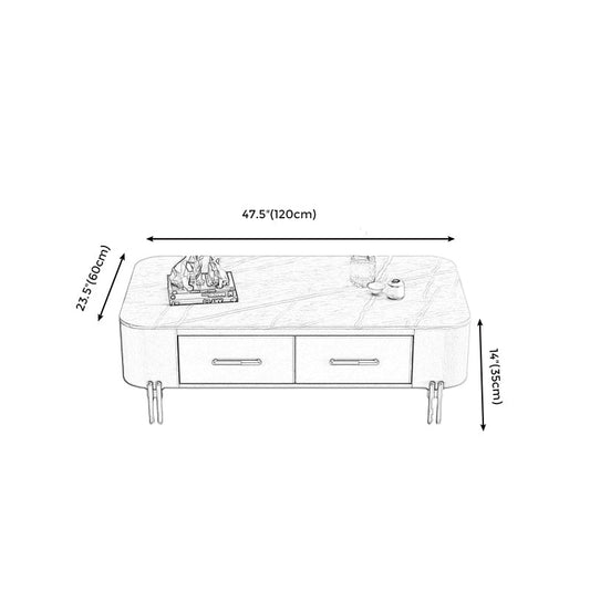 4 gambe in acciaio Design Base Base Design Grigio/bianco Tavolino