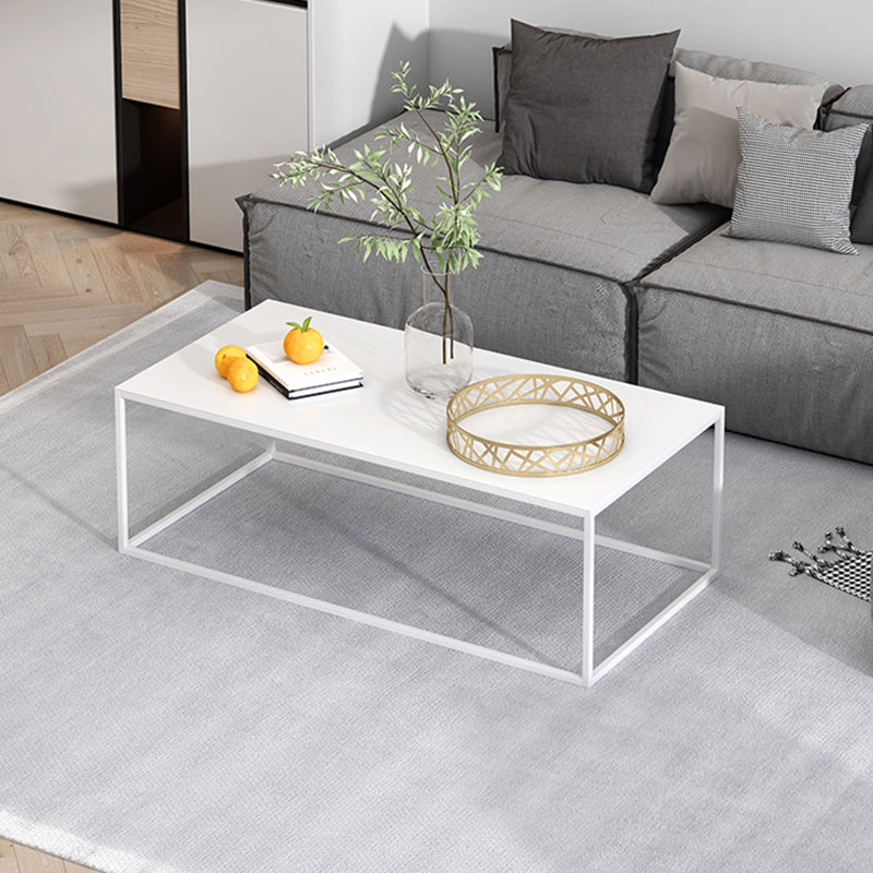 Frame 1 Single Cocktail Table Square/Rectangular Coffee Table White Clearhalo 'Coffee & Accent Tables' 'Coffee Tables' 'coffee_tables' 'furn' 'furn_coffee_tables' 'Furniture' 'furniture_coffee_tables' 'Living Room Furniture' 5000831