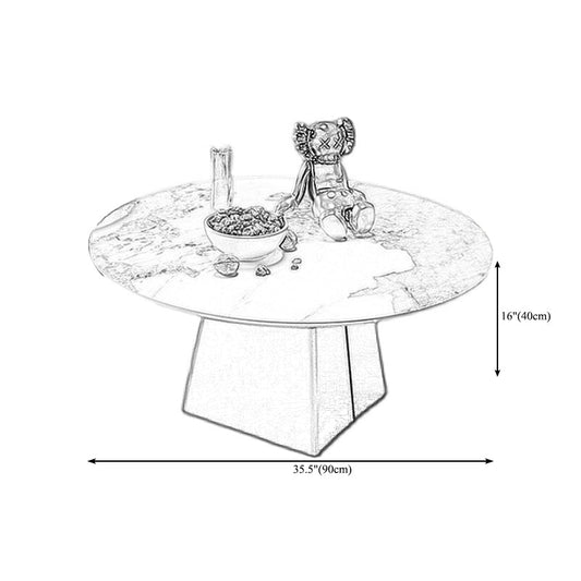 Contemporary with Casters Coffee Table Slate Pedestal Cocktail Table Clearhalo 'Coffee & Accent Tables' 'Coffee Tables' 'coffee_tables' 'furn' 'furn_coffee_tables' 'Furniture' 'furniture_coffee_tables' 'Living Room Furniture' 5000887