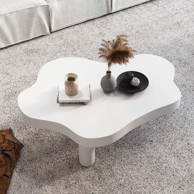 Geometric with Wood Accents Coffee Table Modern 1 Single Cocktail Table Clearhalo 'Coffee & Accent Tables' 'Coffee Tables' 'coffee_tables' 'furn' 'furn_coffee_tables' 'Furniture' 'furniture_coffee_tables' 'Living Room Furniture' 5000894