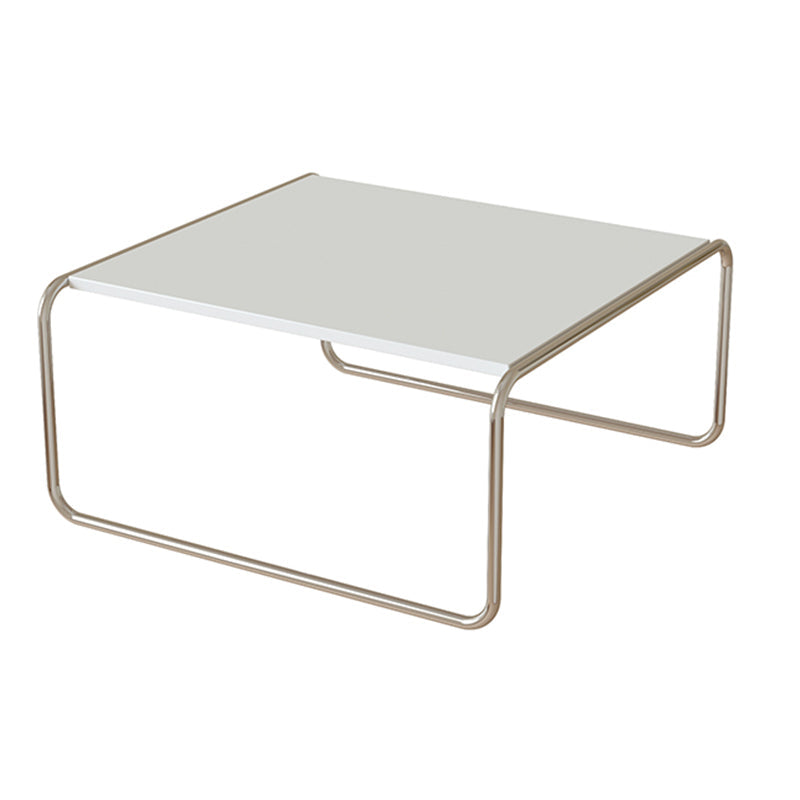 Sled 2 Nesting Coffee Table Modern Glass Coffee Table in Black and White White Clearhalo 'Coffee & Accent Tables' 'Coffee Tables' 'coffee_tables' 'furn' 'furn_coffee_tables' 'Furniture' 'furniture_coffee_tables' 'Living Room Furniture' 5000922