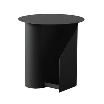 Modern Round Pedestal Coffee Table for Living Room in Pink with Storage Black Clearhalo 'Coffee & Accent Tables' 'Coffee Tables' 'coffee_tables' 'furn' 'furn_coffee_tables' 'Furniture' 'furniture_coffee_tables' 'Living Room Furniture' 5000942
