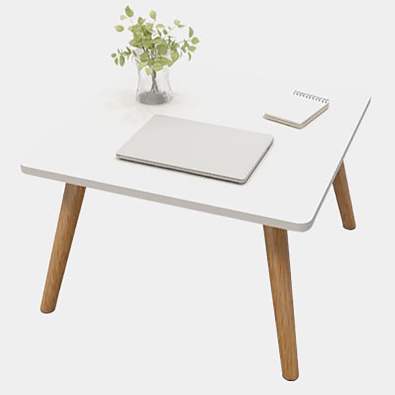 3/4 Legs Base Design Wood-based Craft/white Square/round Coffee Table White Square Clearhalo 'Coffee & Accent Tables' 'Coffee Tables' 'coffee_tables' 'furn' 'furn_coffee_tables' 'Furniture' 'furniture_coffee_tables' 'Living Room Furniture' 5001159