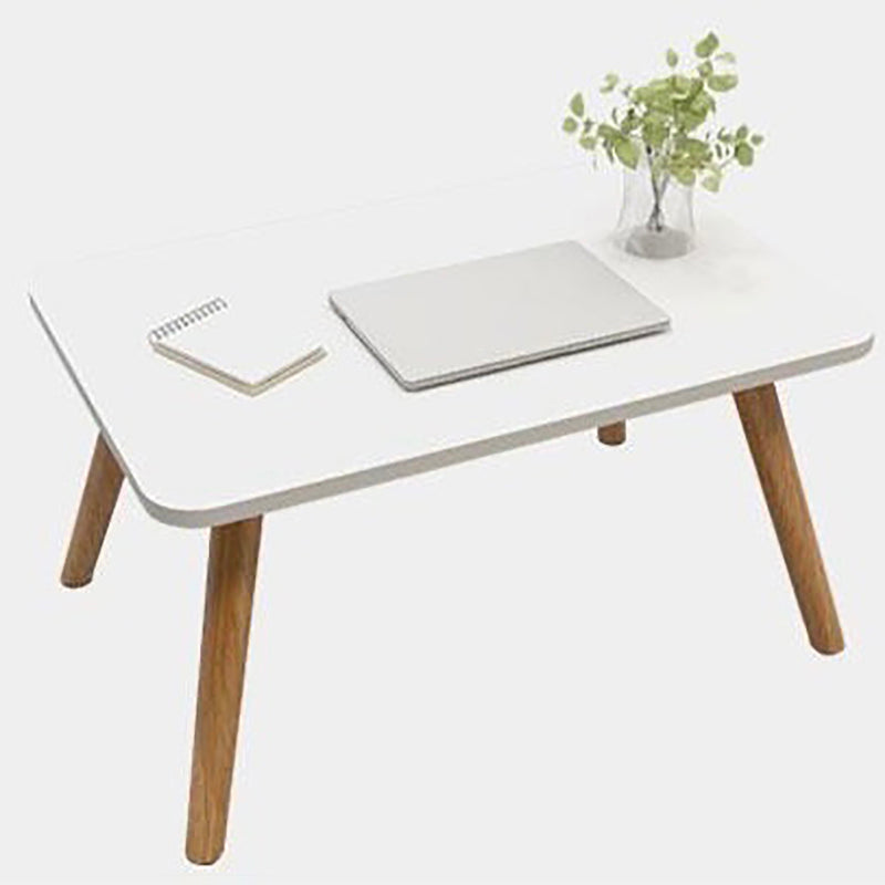 3/4 Legs Base Design Wood-based Craft/white Square/round Coffee Table 24"L x 16"W x 12"H White Rectangular Clearhalo 'Coffee & Accent Tables' 'Coffee Tables' 'coffee_tables' 'furn' 'furn_coffee_tables' 'Furniture' 'furniture_coffee_tables' 'Living Room Furniture' 5001166