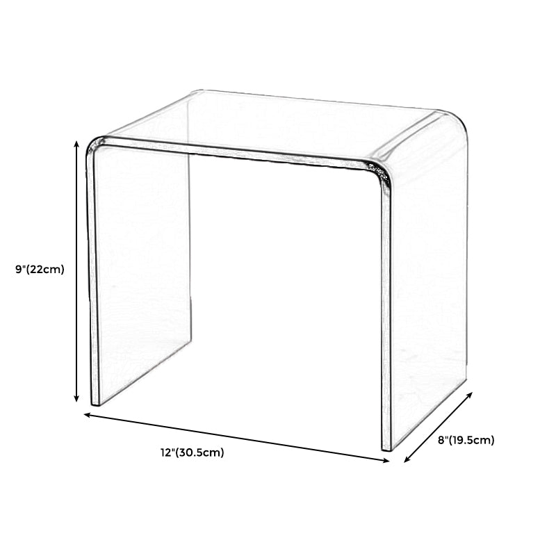 Sled Actylic Coffee Table Rectangular 1 Single Cocktail Table Clearhalo 'Coffee & Accent Tables' 'Coffee Tables' 'coffee_tables' 'furn' 'furn_coffee_tables' 'Furniture' 'furniture_coffee_tables' 'Living Room Furniture' 5001189