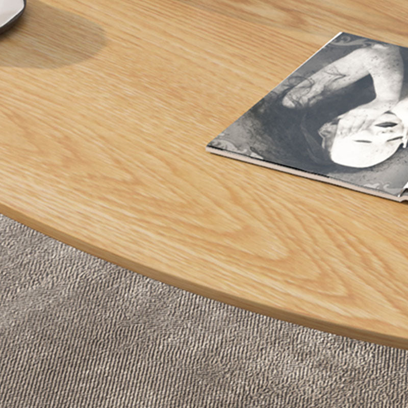 4 Legs Coffee Table Geometric Wood Cocktail Table in White and Natural Clearhalo 'Coffee & Accent Tables' 'Coffee Tables' 'coffee_tables' 'furn' 'furn_coffee_tables' 'Furniture' 'furniture_coffee_tables' 'Living Room Furniture' 5001570