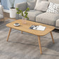 4 Legs Coffee Table Geometric Wood Cocktail Table in White and Natural Natural Rectangular Clearhalo 'Coffee & Accent Tables' 'Coffee Tables' 'coffee_tables' 'furn' 'furn_coffee_tables' 'Furniture' 'furniture_coffee_tables' 'Living Room Furniture' 5001577