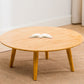 Round Wooden Coffee Table Four Legs Cocktail Table in Natural Clearhalo 'Coffee & Accent Tables' 'Coffee Tables' 'coffee_tables' 'furn' 'furn_coffee_tables' 'Furniture' 'furniture_coffee_tables' 'Living Room Furniture' 5001642