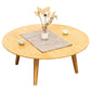 Round Wooden Coffee Table Four Legs Cocktail Table in Natural Clearhalo 'Coffee & Accent Tables' 'Coffee Tables' 'coffee_tables' 'furn' 'furn_coffee_tables' 'Furniture' 'furniture_coffee_tables' 'Living Room Furniture' 5001645